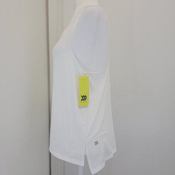 Women's Laser Cut Tank Top White Color - Picture 2 of 6